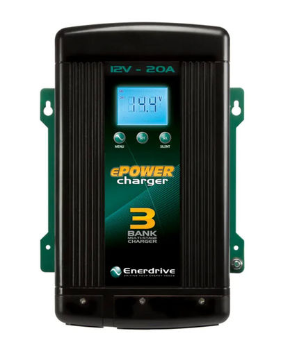ePower 12V 20A Battery Charger- 3 Output N/A