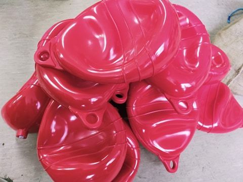 9inch Ribbed PVC 5kg Cray Buoy 7 Colour Choices