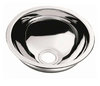 Can Circular Stainless Steel Sink 330mm x 150mm