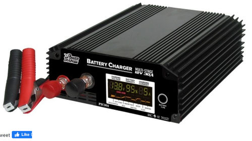 PowerTrain 30 Amp 6/12/24V Auto 8 Stage Charger