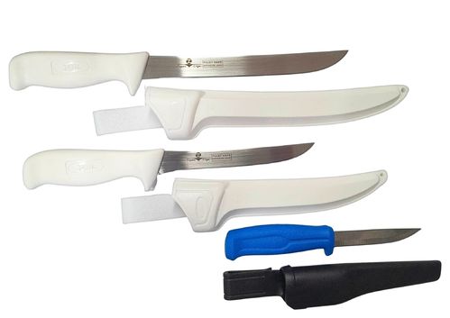 Fishing Knife Set - Diamond Steel and 3 Knives