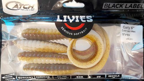 Catch Livies Curly Tail Bait 6in Jack Mac
