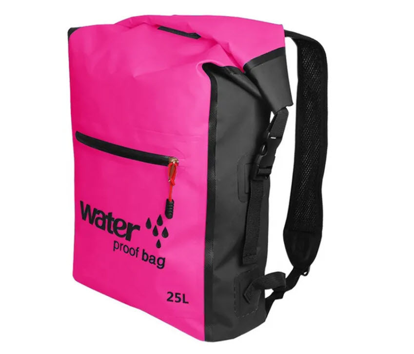 Mad About Fishing Dry Backpack 25L Pink/Black - Action Outdoors